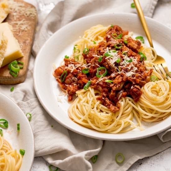 Leftover Turkey Bolognese - Recipe photo by KitchenSanctuary