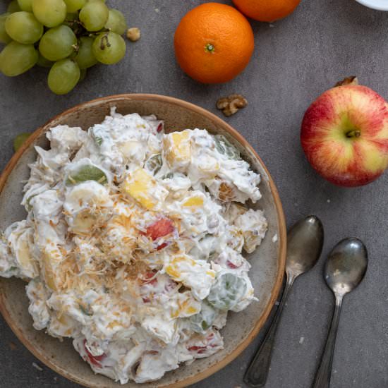 Healthy Ambrosia Salad - Recipe photo by Aredspatula