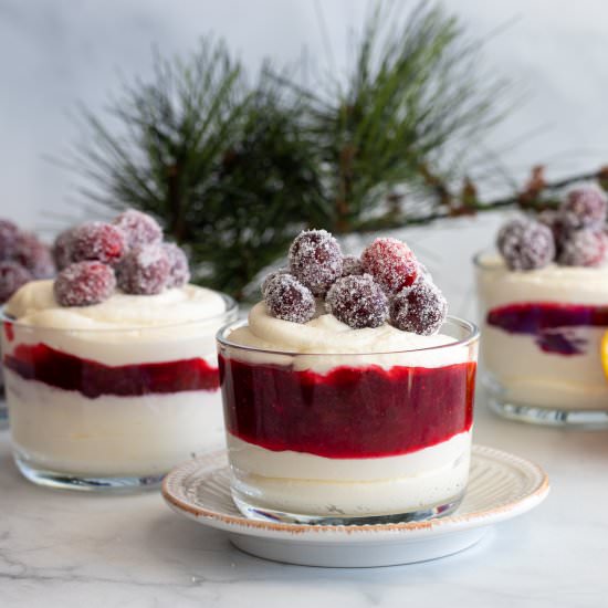 White Chocolate Mousse Cranberry - Recipe photo by Aredspatula