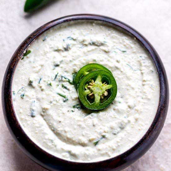 Jalapeno Artichoke Dip - Recipe photo by The Traveling Dietitian