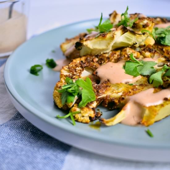 Roasted Cauliflower Steaks - Recipe photo by Bimorah