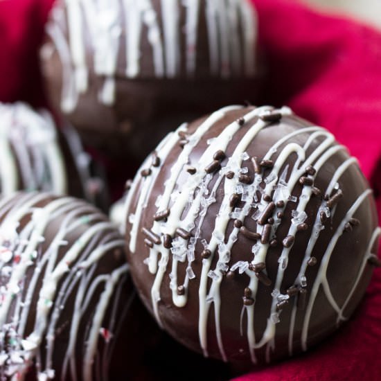 Vegan Hot Cocoa Bombs - Recipe photo by kettleandkale