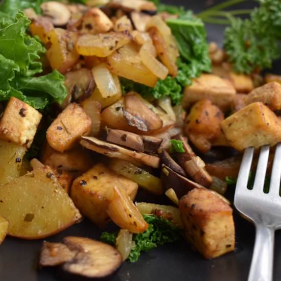 One Pan Vegan Tofu Scramble - Recipe photo by theveganicpanic