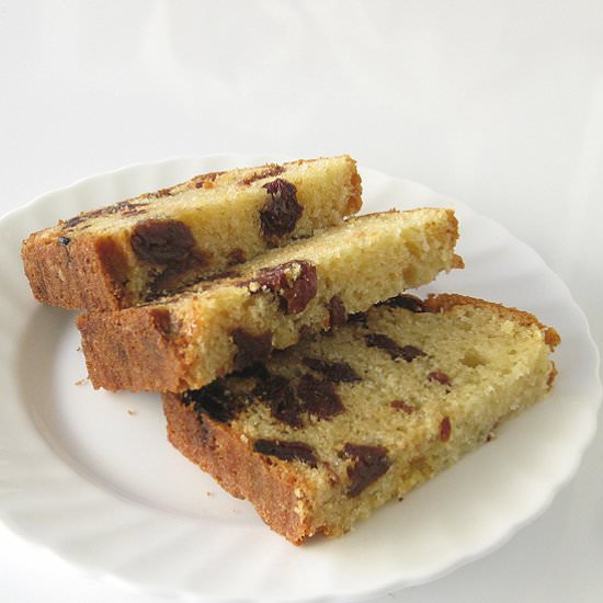 Cherry Almond Tea Loaf - Recipe photo by delightfulrepast