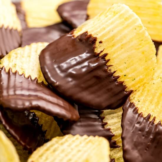 Chocolate Covered Potato Chips - Recipe photo by julieseatsandtreats