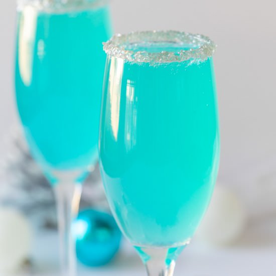 tiffany mimosas - Recipe photo by The Blond Cook