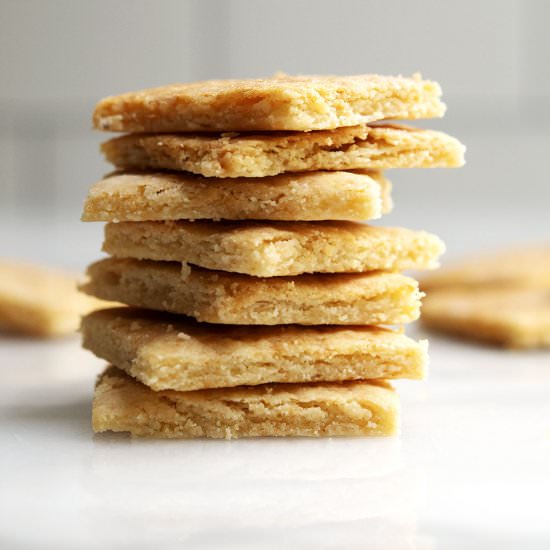 Almond Flour Crackers - Recipe photo by PinchandSwirl
