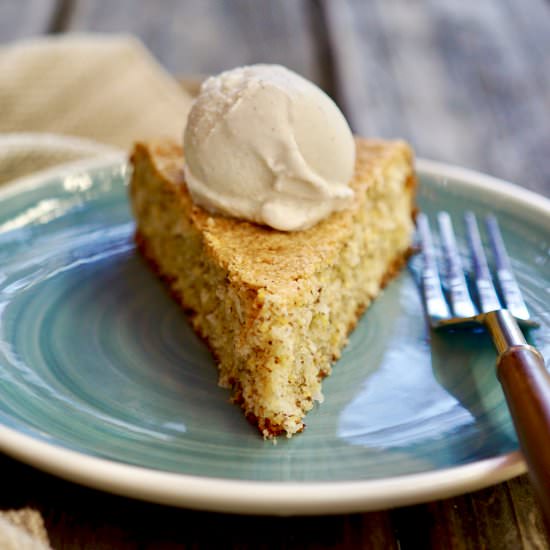 Coconut polenta Cake - Recipe photo by simmerandsauce