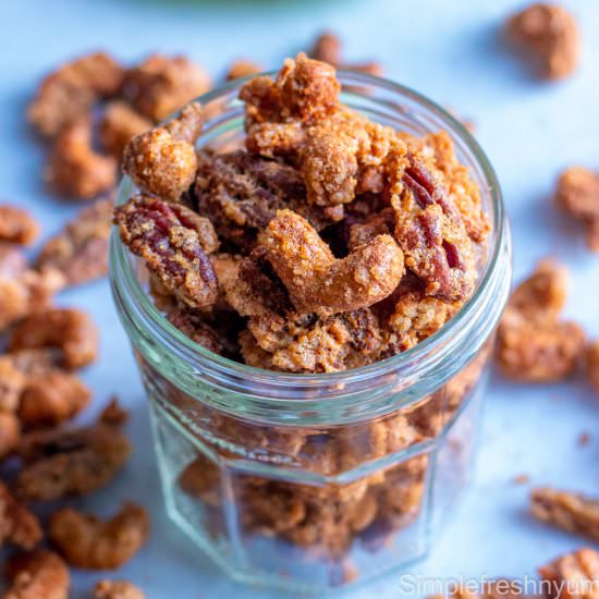 Candied Cashews and Pecans - Recipe photo by simplefreshnyum