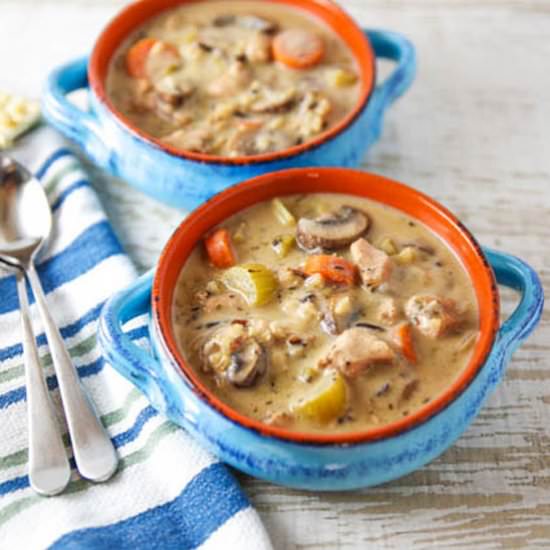 Chicken and Wild Rice Soup - Recipe photo by Tastefulventure