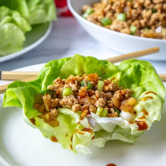 Chicken Lettuce Wraps - Recipe photo by BeyondtheCoop