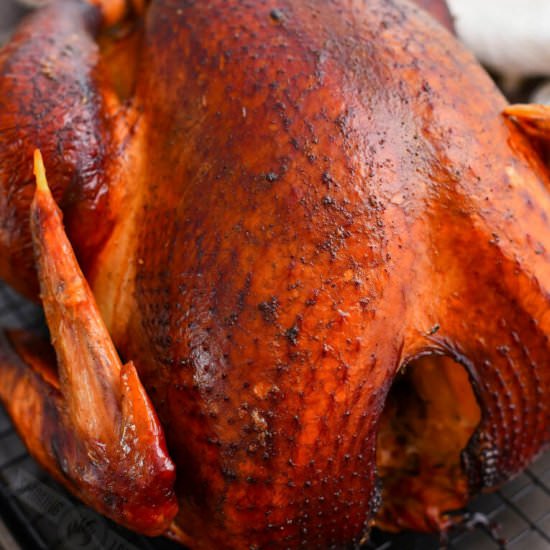 Smoked Turkey - Recipe photo by GrillingSmokingLiving