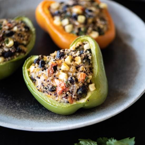 Quinoa Stuffed Bell Peppers - Recipe photo by dudethatcookz