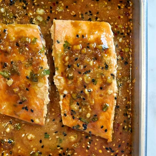 Miso Ginger Salmon - Recipe photo by proportionalplate