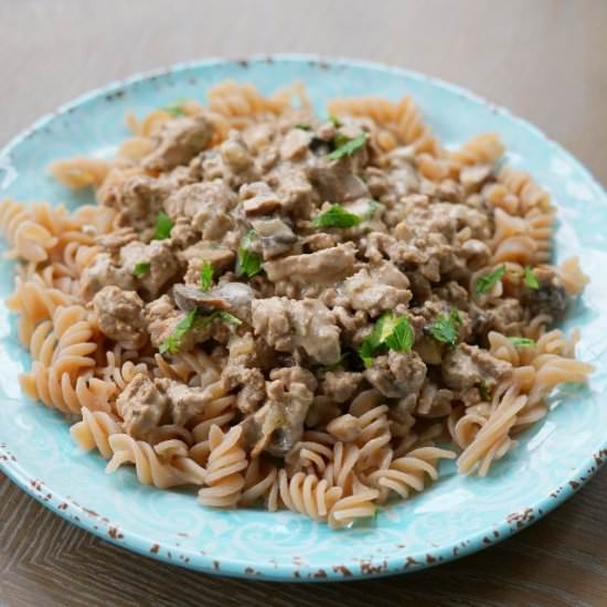 Ground Turkey Stroganoff - Recipe photo by foodcourage