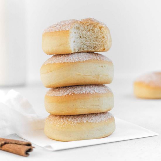 Vegan Donuts - Recipe photo by theplantbasedschool