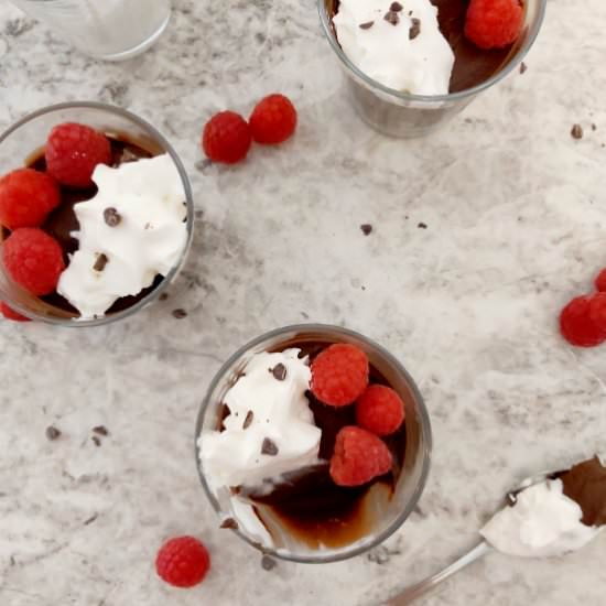 CHOCOLATE MOUSSE WITH COCOA POWDER - Recipe photo by Blue World Dreams
