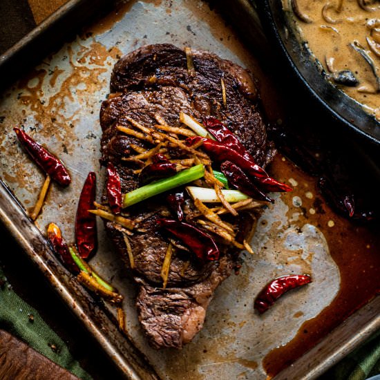 Sichuan Peppercorn Ribeye - Recipe photo by rhubarbandcod