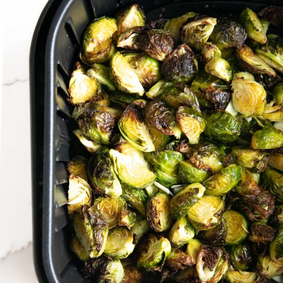 Air Fryer Brussels Sprouts - Recipe photo by theforkedspoon