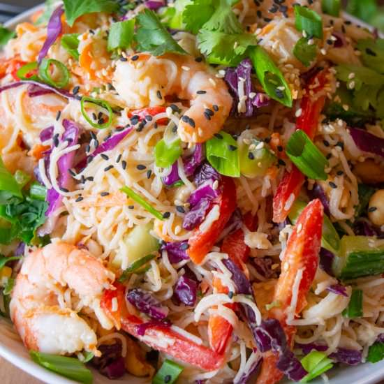 Thai Shrimp Noodle Salad - Recipe photo by JawnsICooked