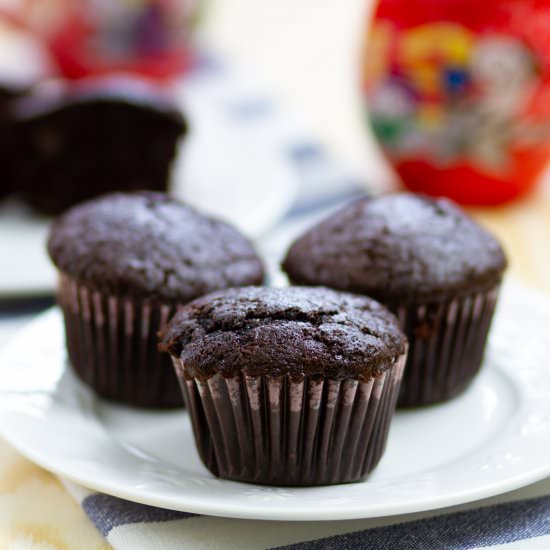 Double chocolate muffins - Recipe photo by mecooks.com