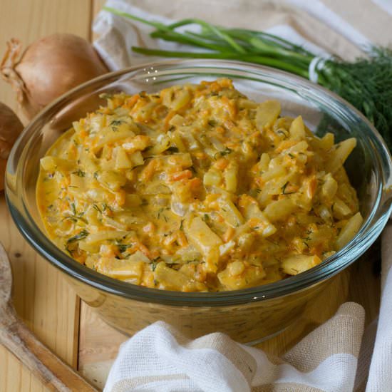 Kohlrabi in cream sauce - Recipe photo by mecooks.com