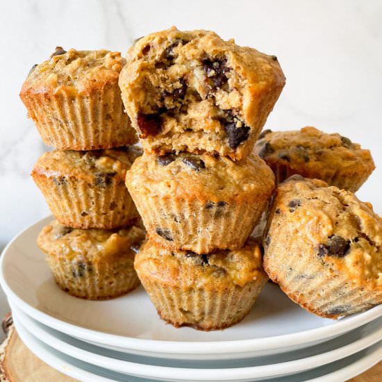 Healthy Oatmeal Banana Muffins - Recipe photo by frozen_bananas_