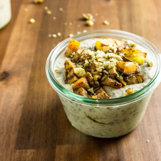 Apple Pie Overnight Oats - Recipe photo by Lifeandlemons
