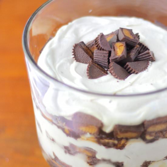 PB Brownie Trifle - Recipe photo by Jennyblogs