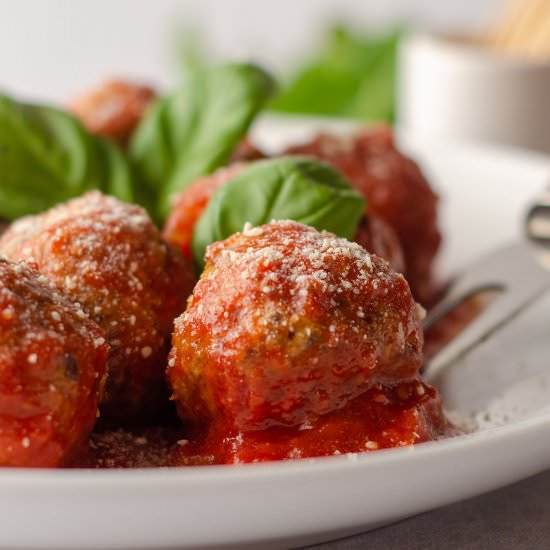 gluten free meatballs - Recipe photo by freshaprilflours