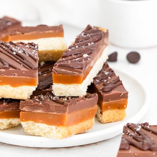 Homemade Twix Bars - Recipe photo by CrayonsAndCravings
