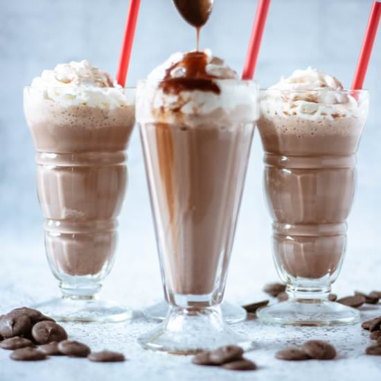 Boozy frozen hot chocolate - Recipe photo by katethebaker