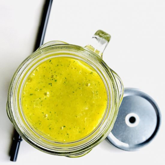 Mango-Moringa-Ginger Smoothie - Recipe photo by gingerandseasalt
