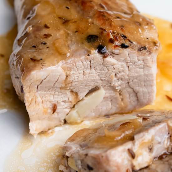 oven roasted pork tenderloin with g - Recipe photo by MasalaHerb