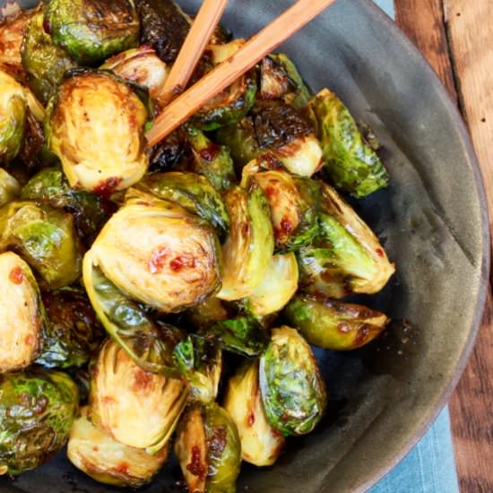 Spicy Asian Brussels Sprouts - Recipe photo by asiancaucasian