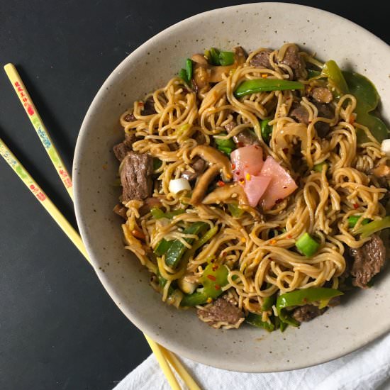 Beef Yakisoba (No Sugar Added) - Recipe photo by summeryule.com