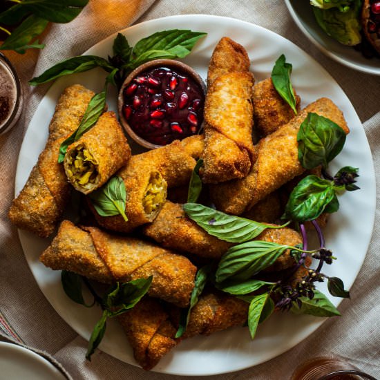 Brussels Sprout Egg Rolls - Recipe photo by rhubarbandcod