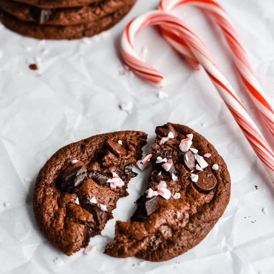 Double Chocolate Peppermint Cookies - Recipe photo by Macaroniebites