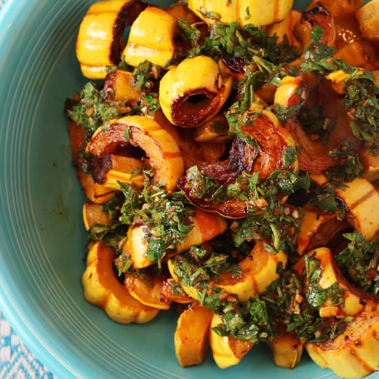 Roasted delicata squash - Recipe photo by Food Gal