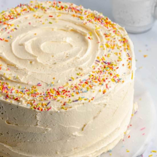 Vegan Vanilla Cake - Recipe photo by jessicainthekitchen