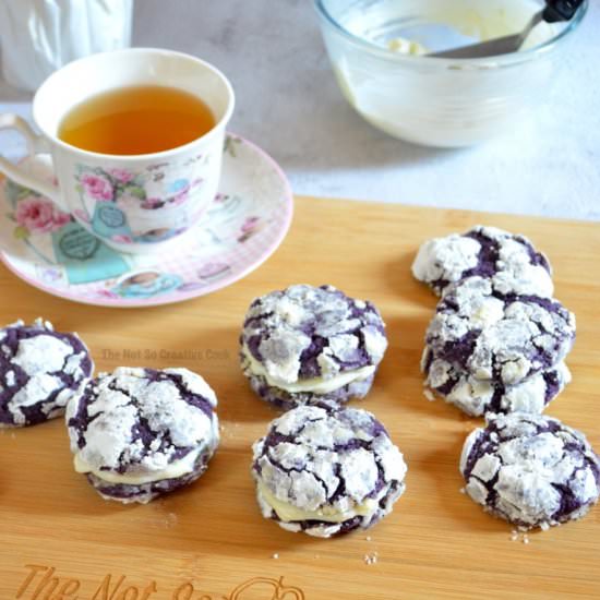 UBE CRINKLE SANDWICHES - Recipe photo by thenotsocreativecook