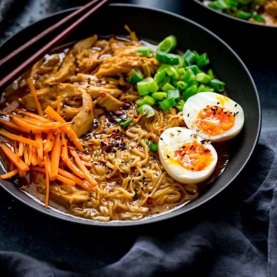 Easy Chicken Ramen - Recipe photo by KitchenSanctuary
