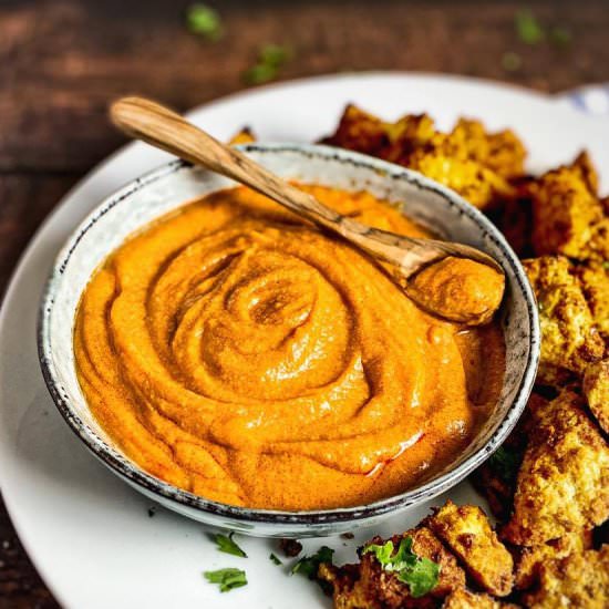 Vegan Buffalo Sauce - Recipe photo by No Sweat Vegan