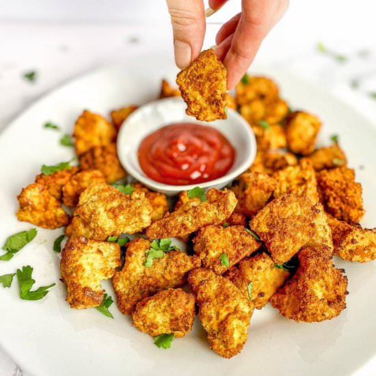 Air Fryer Tofu Nuggets (Oil-Free) - Recipe photo by No Sweat Vegan