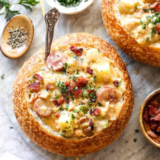 Cajun Clam Chowder - Recipe photo by grandbabycakes