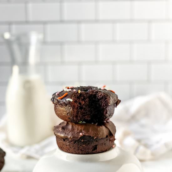 Baked Chocolate Donuts - Recipe photo by Real Food with Sarah