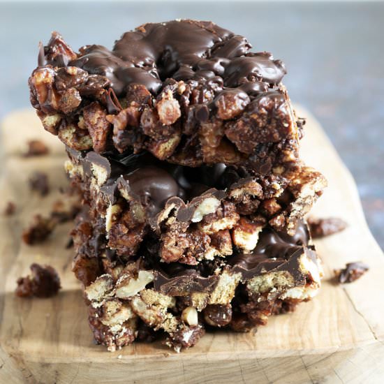 Chocolate orange tiffin - Recipe photo by Mandy Sneaky Veg