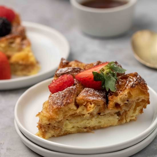 Croissant french toast bake - Recipe photo by lifestyleofafoodie