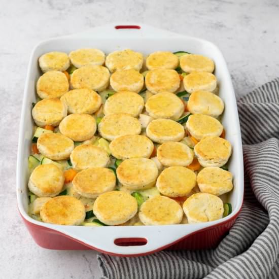 Healthy chicken pot pie - Recipe photo by Good Balanced Food