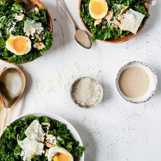 Kale Caesar Salad - Recipe photo by katethebaker